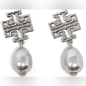 NWT Tory Burch Britten Pearl Drop Earrings